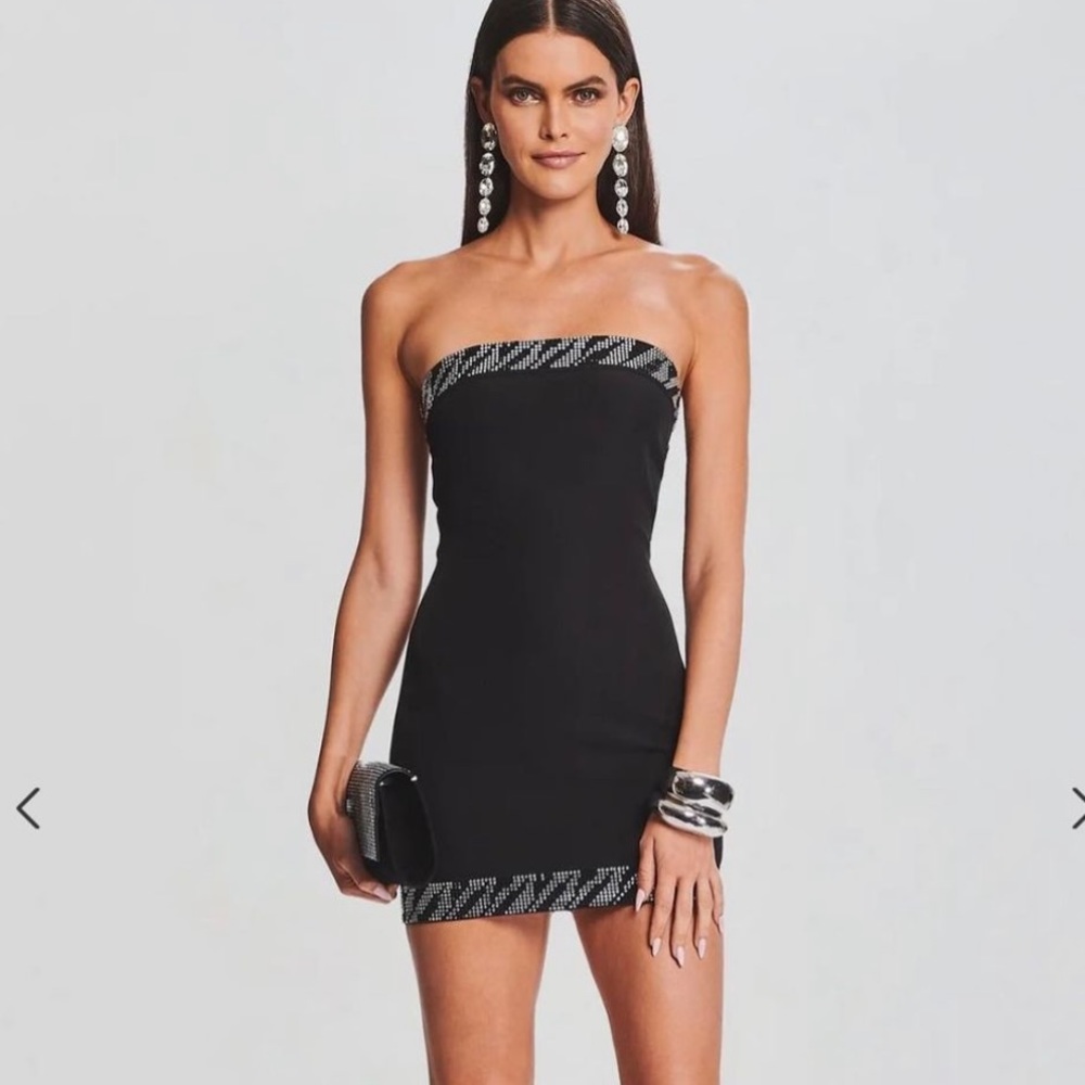 black mini dress! worn once in great condition